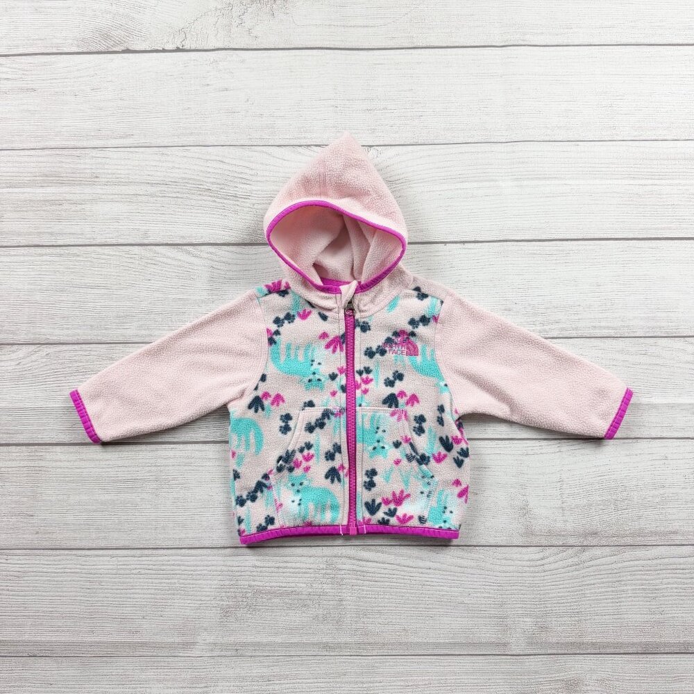North Face Woodland Fleece Hooded Jacket - Picture 1 of 5